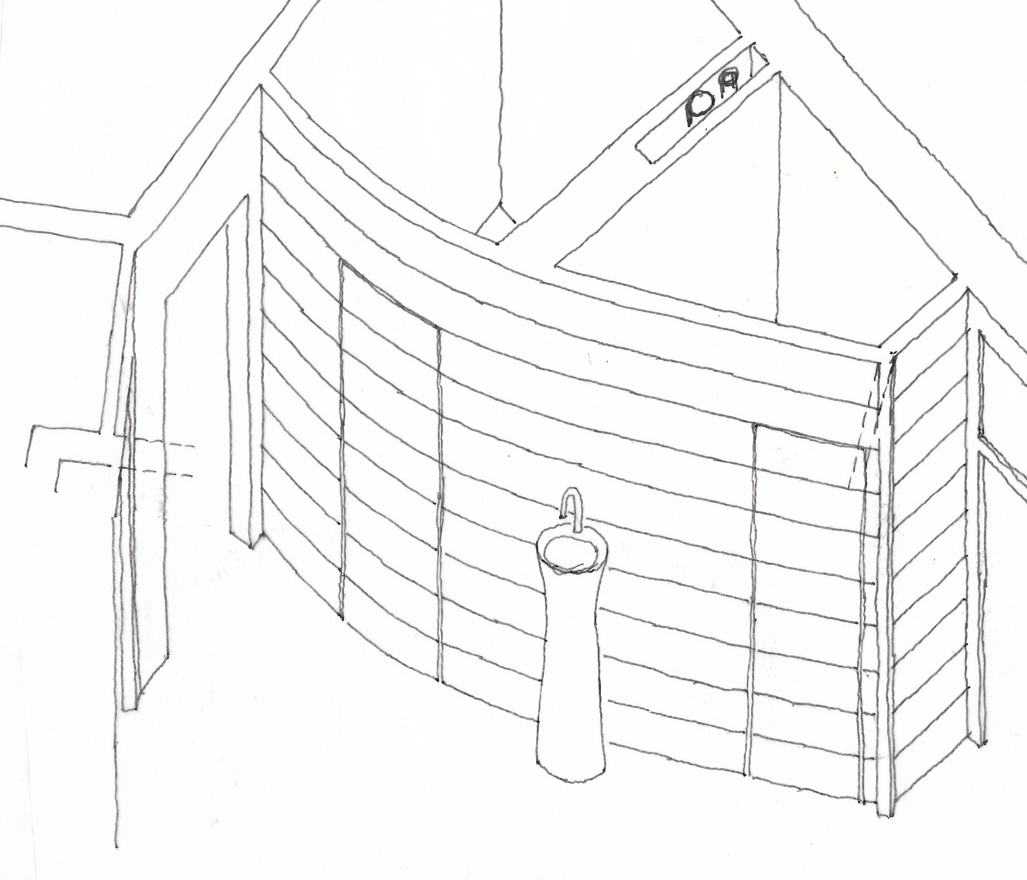 Flurwand – Erste Skizze
