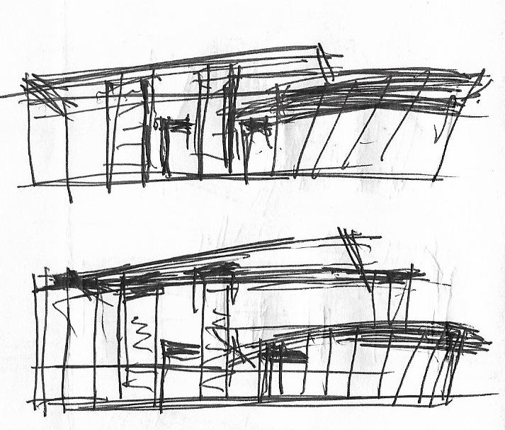 Skizzen Ausstellungsgebäude