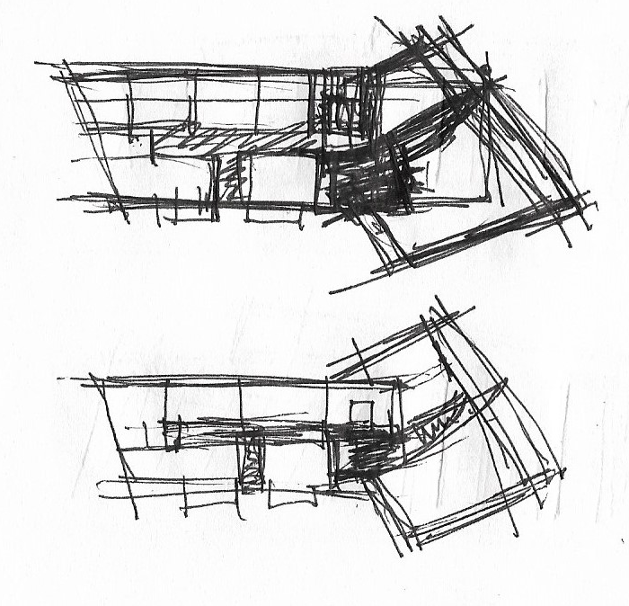 Skizzen Ausstellungsgebäude